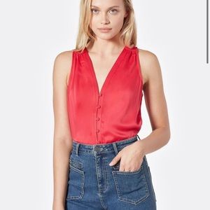 Joie Tatiana top in hibiscus.